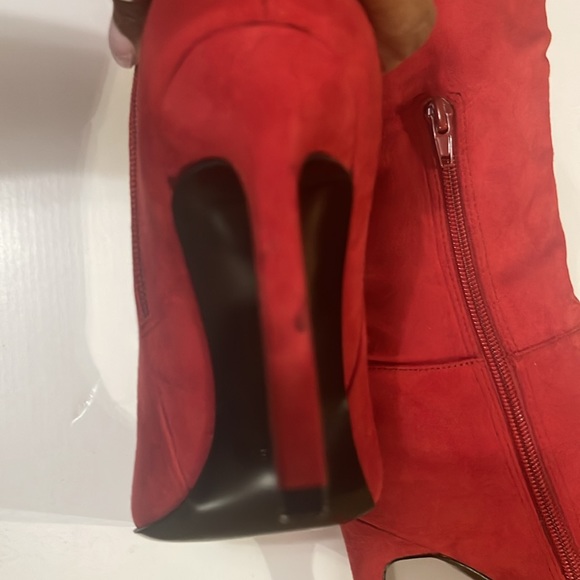 TELEENA STILETTO POINTED TOE SUEDE BOOTS SIZE 6.5 - Picture 7 of 7